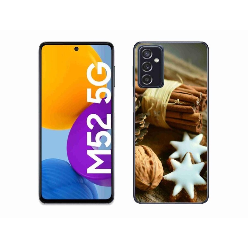 Gél borítás mmCase Samsung Galaxy M52 5G - fahéj és mézeskalács - Samsung Galaxy M52 5G számára