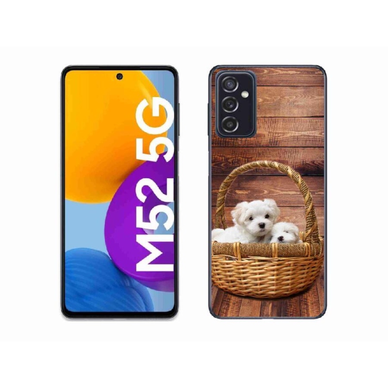 Gél védőhuzat mmCase Samsung Galaxy M52 5G - kölyökkutyákhoz
