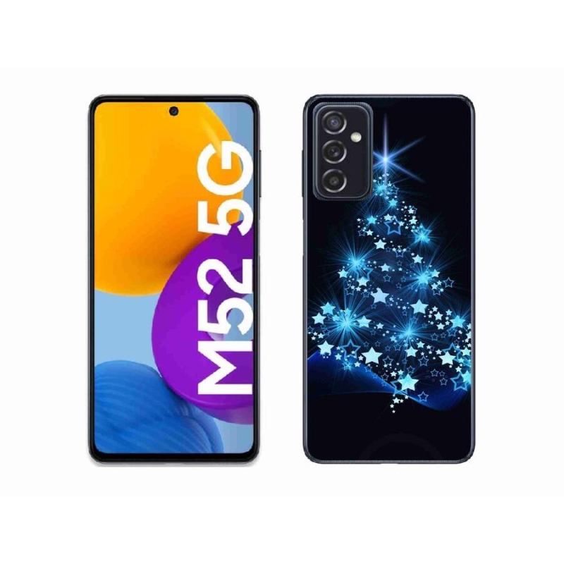 Gél borítás mmCase Samsung Galaxy M52 5G - karácsonyfa