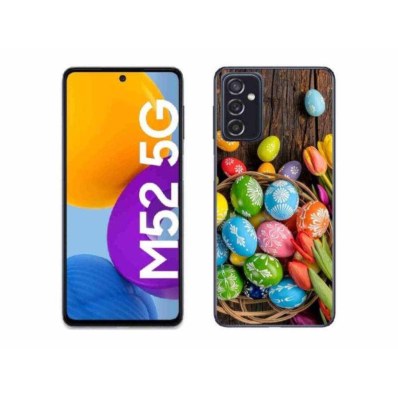 Gél védőhuzat mmCase Samsung Galaxy M52 5G - Húsvéti tojás