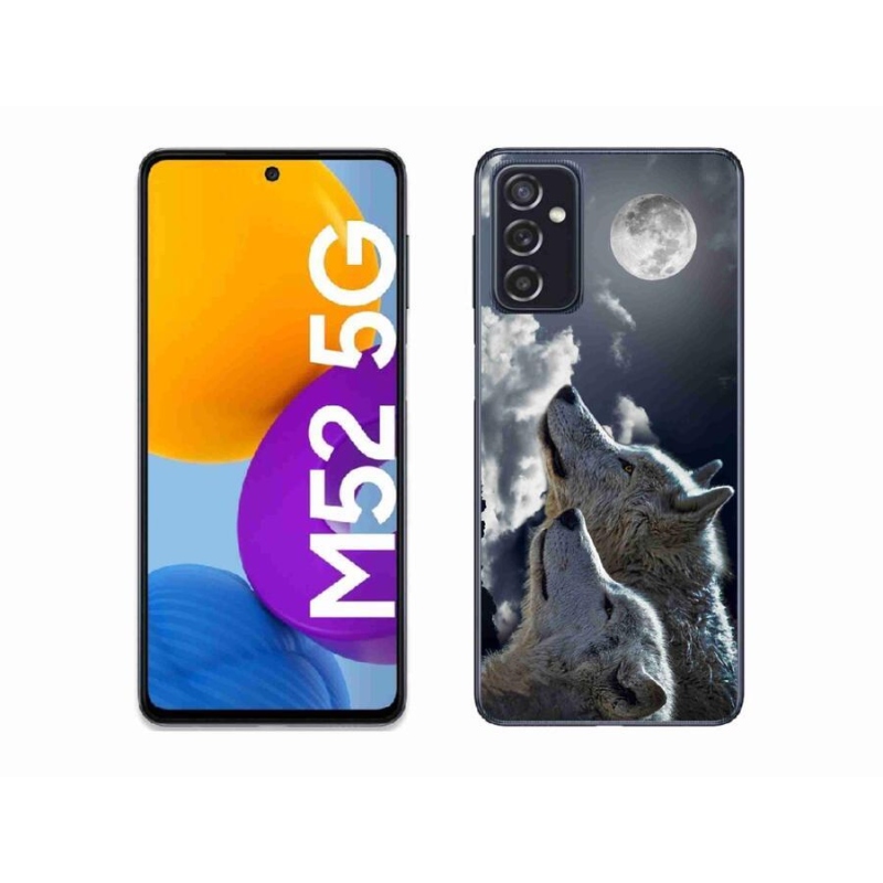 Zselés borítás mmCase Samsung Galaxy M52 5G - farkasok