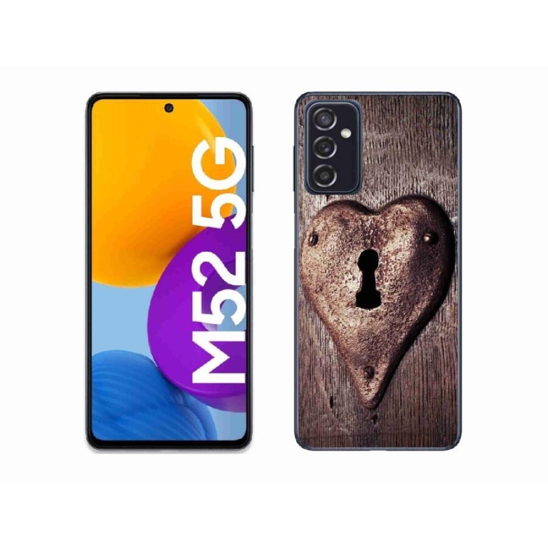 Zselés borítás mmCase Samsung Galaxy M52 5G - szív alakú zár