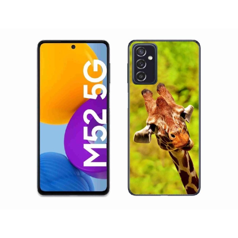 Zselés borítás mmCase Samsung Galaxy M52 5G - zsiráf