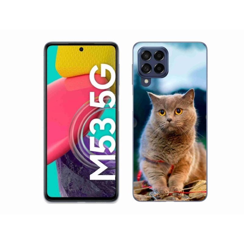 Gél védőhuzat mmCase Samsung Galaxy M53 5G - brit kék 2