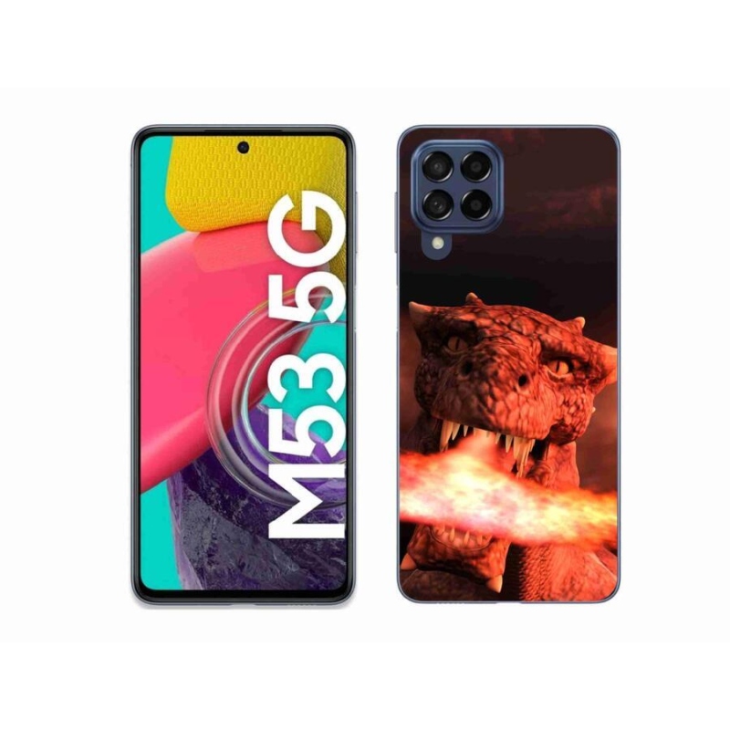 Zselés borítás mmCase Samsung Galaxy M53 5G - sárkány