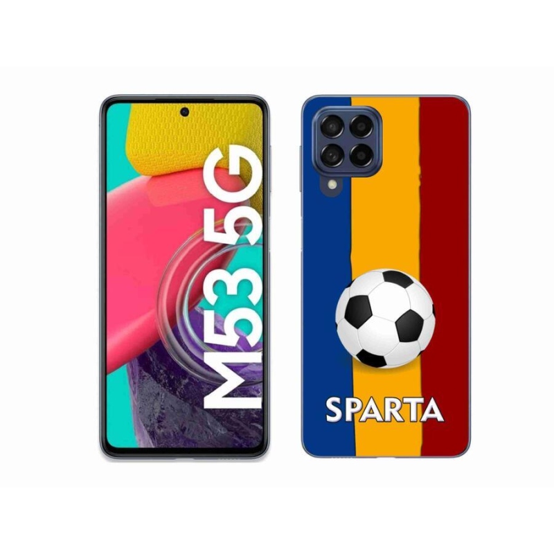 Gél védőburkolat mmCase Samsung Galaxy M53 5G - futball 1