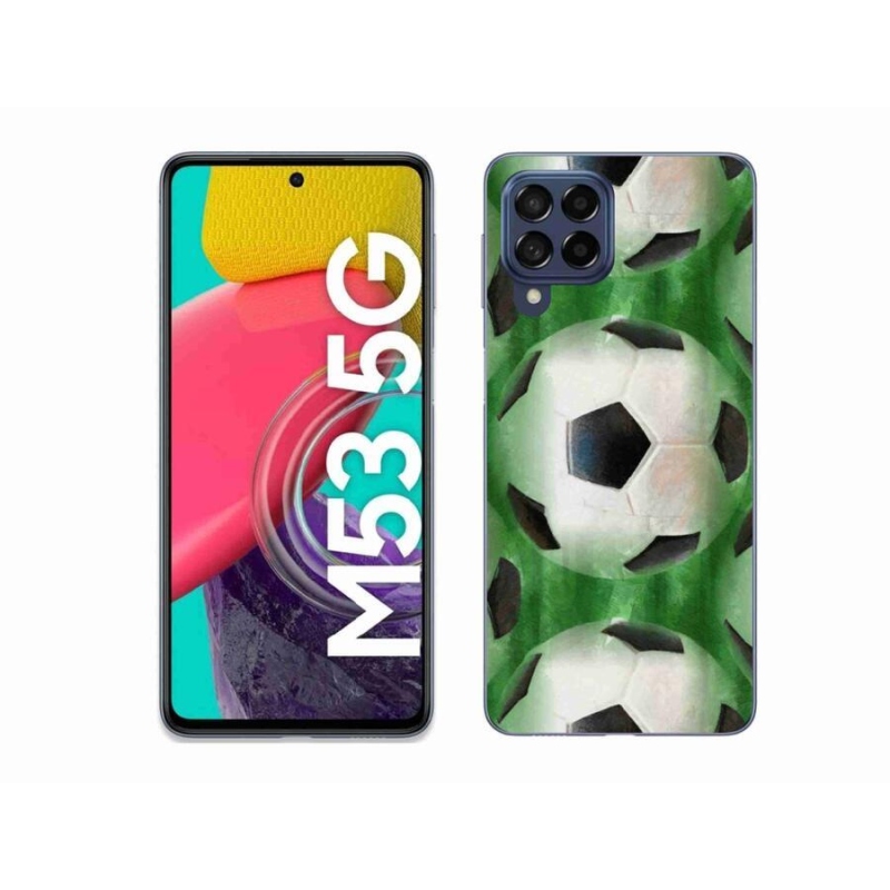 Gél borítás mmCase a mobiltelefon Samsung Galaxy M53 5G - focilabda