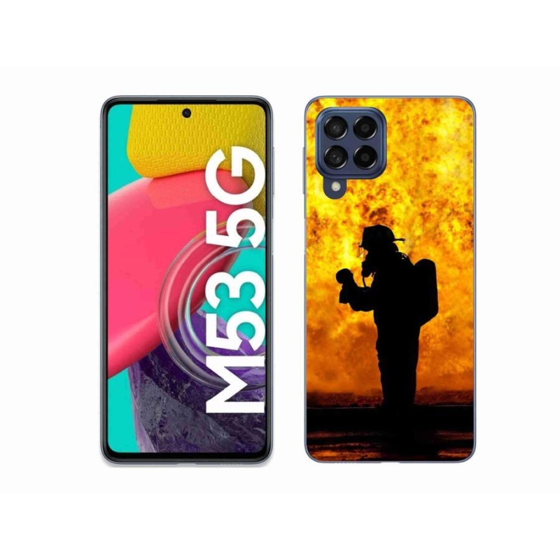 Gél borítás mmCase Samsung Galaxy M53 5G - tűzoltóhoz