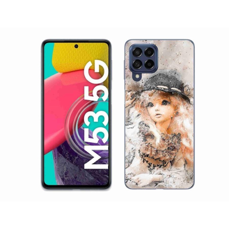 Gél borító mmCase Samsung Galaxy M53 5G - kalapos lányhoz