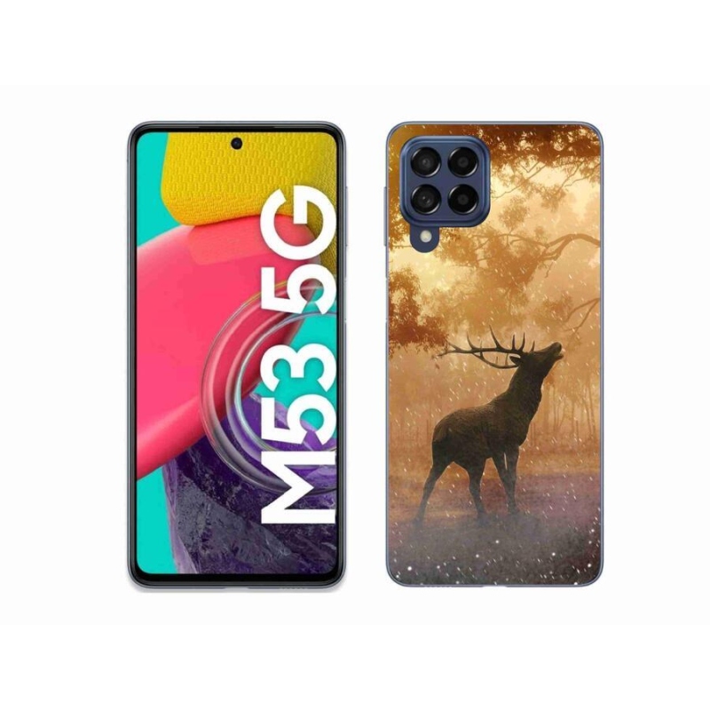 Zselés borítás mmCase Samsung Galaxy M53 5G - szarvas a vadászaton