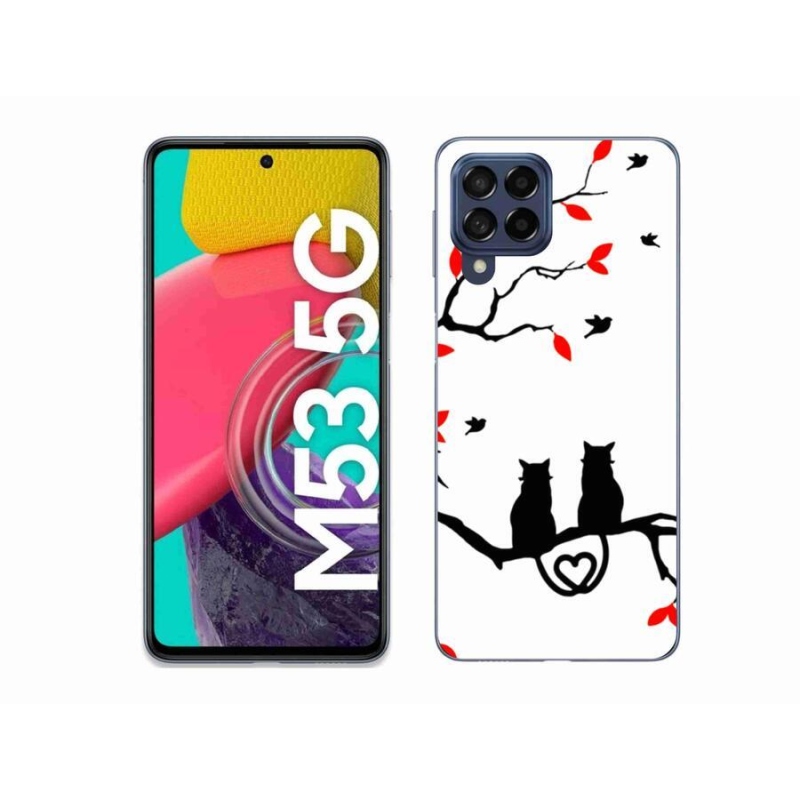 Gél borítás mmCase Samsung Galaxy M53 5G - macskaszerelem