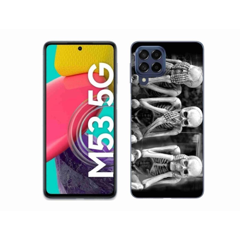 Zselés borítás mmCase Samsung Galaxy M53 5G - csontvázakhoz