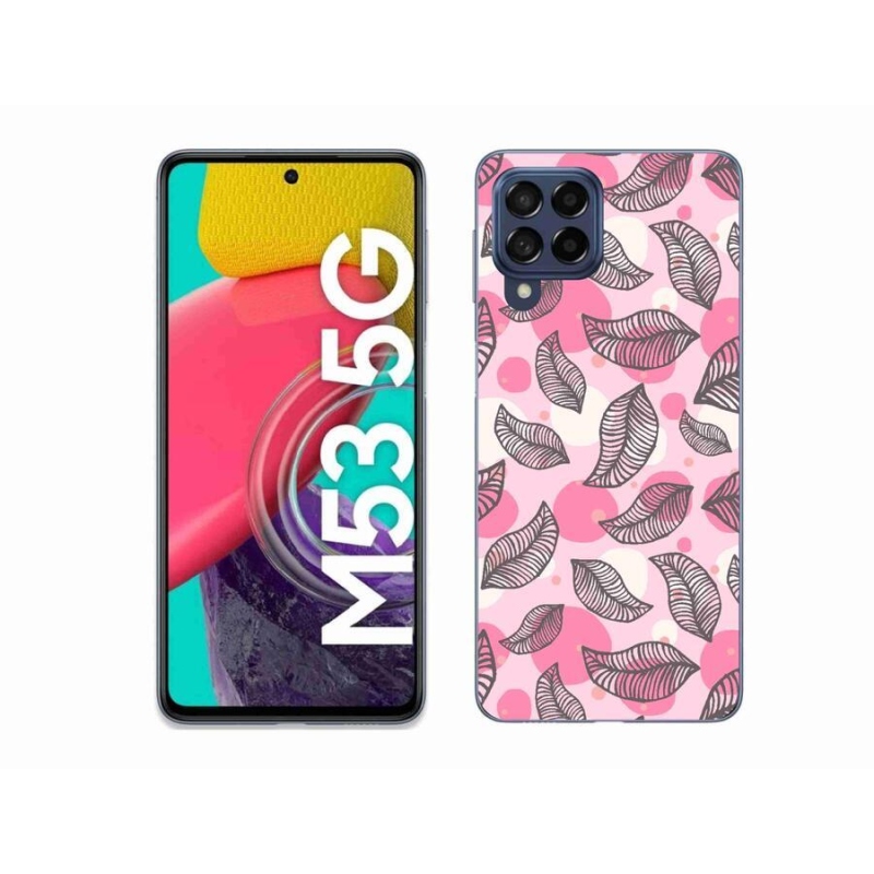 Zselés borítás mmCase Samsung Galaxy M53 5G - rajzfilmes hulló levelek
