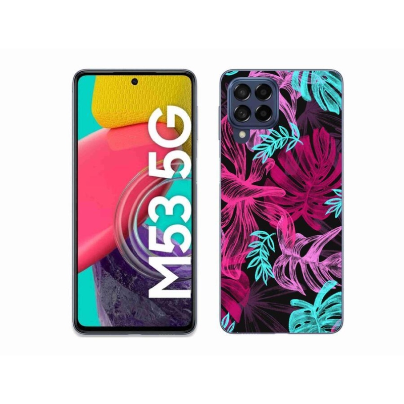 Zselés borítás mmCase Samsung Galaxy M53 5G - virágok 1
