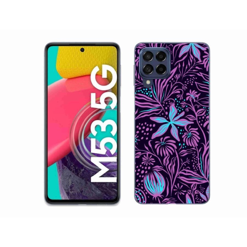 Zselés borítás mmCase Samsung Galaxy M53 5G - virágok 2