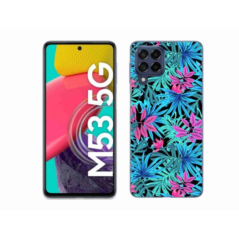 Gél borító mmCase Samsung Galaxy M53 5G - virágok 3