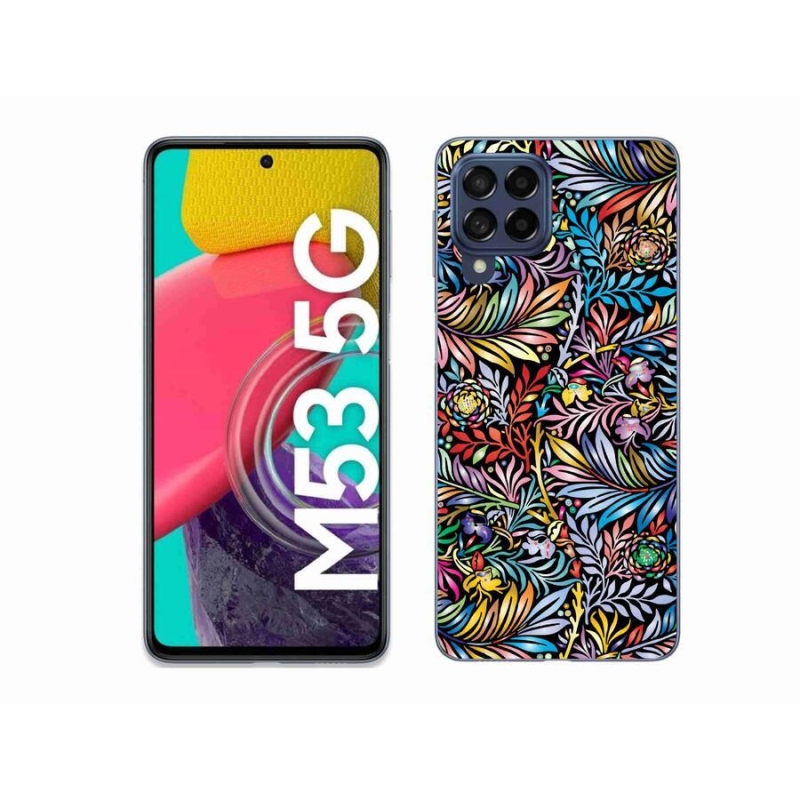 Gél borító mmCase a Samsung Galaxy M53 5G készülékhez - virágok 5