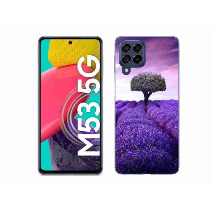 Gél védőhuzat mmCase Samsung Galaxy M53 5G - levendula rét