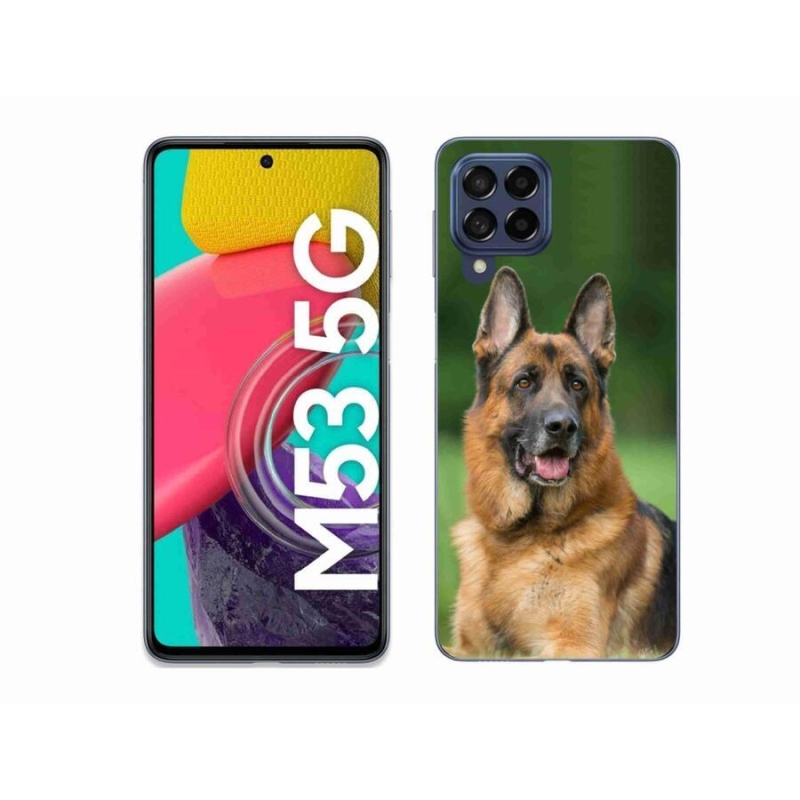 Gél borítás mmCase Samsung Galaxy M53 5G - Német juhászkutya számára