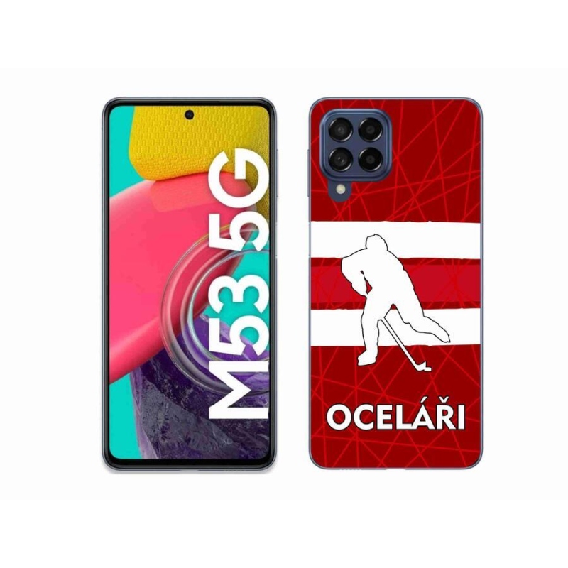 Gél védőhuzat mmCase Samsung Galaxy M53 5G - Acélszín