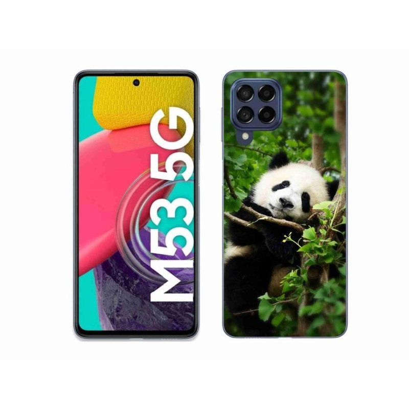 Gél védőhuzat mmCase Samsung Galaxy M53 5G - panda