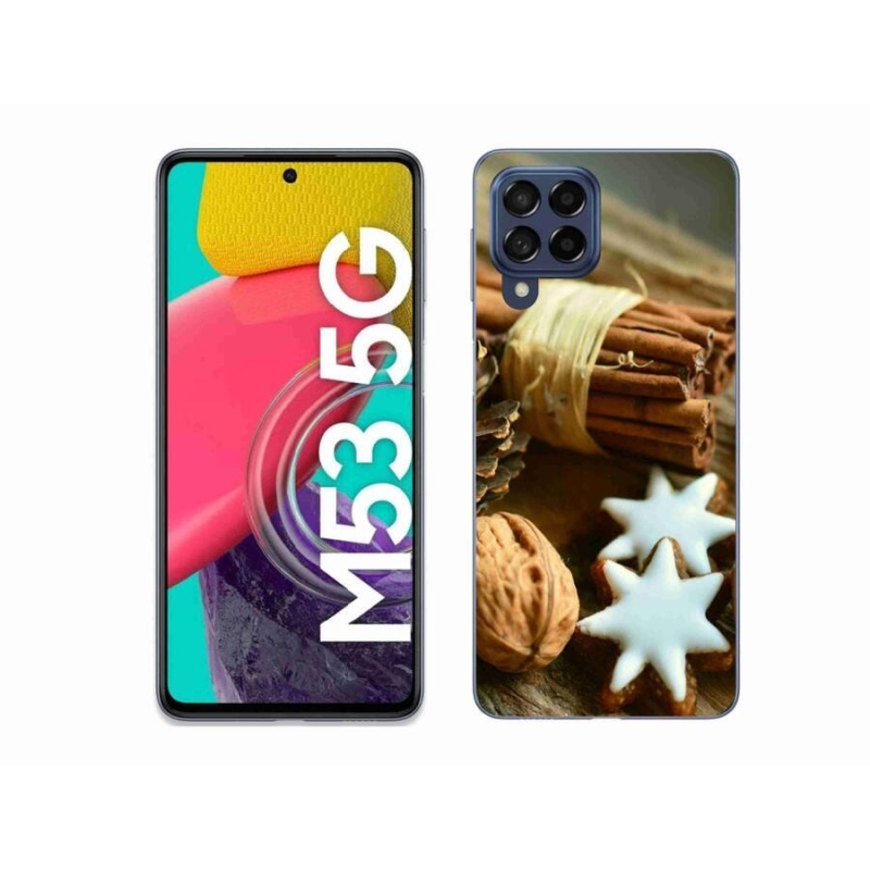Gél borítás mmCase Samsung Galaxy M53 5G - fahéj és mézeskalács - Samsung Galaxy M53 5G számára