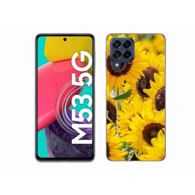 Zselés borítás mmCase Samsung Galaxy M53 5G - Napraforgó