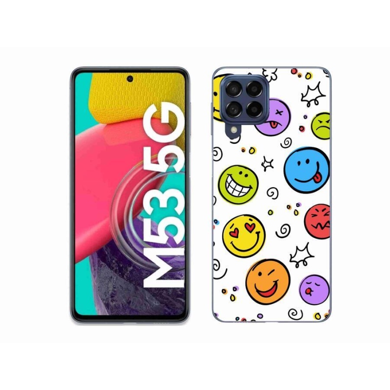 Zselés borítás mmCase Samsung Galaxy M53 5G - smiley-khoz