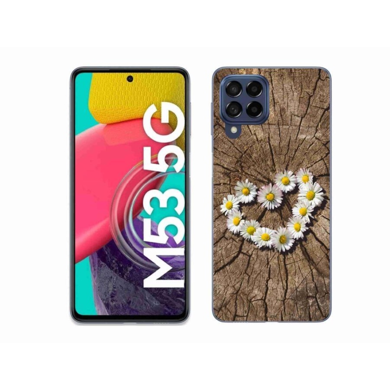 Zselés borítás mmCase Samsung Galaxy M53 5G - Százszorszépek szíve