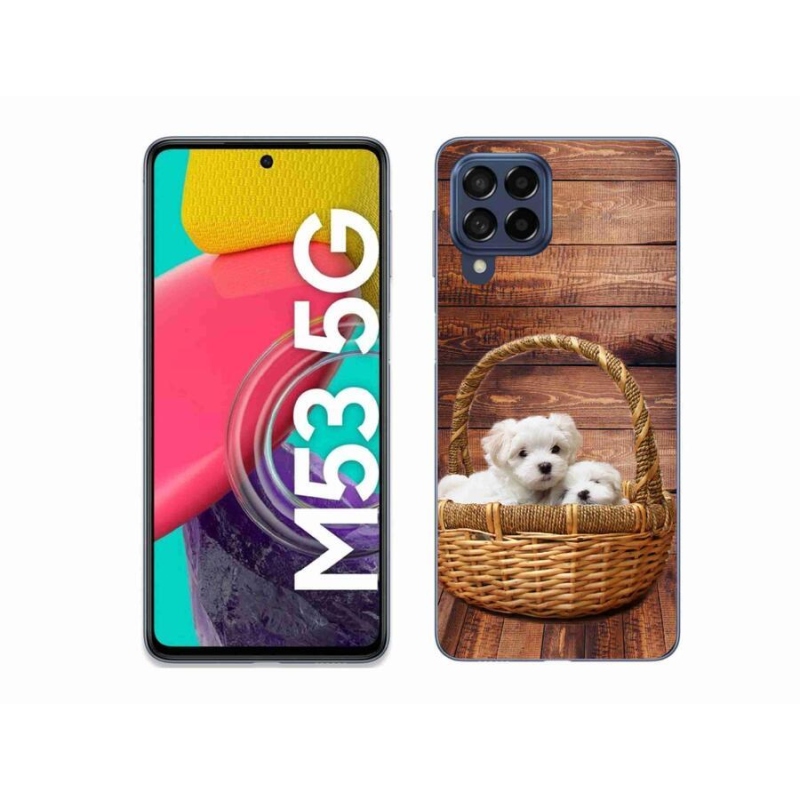 Gél védőhuzat mmCase Samsung Galaxy M53 5G - kölyökkutyákhoz