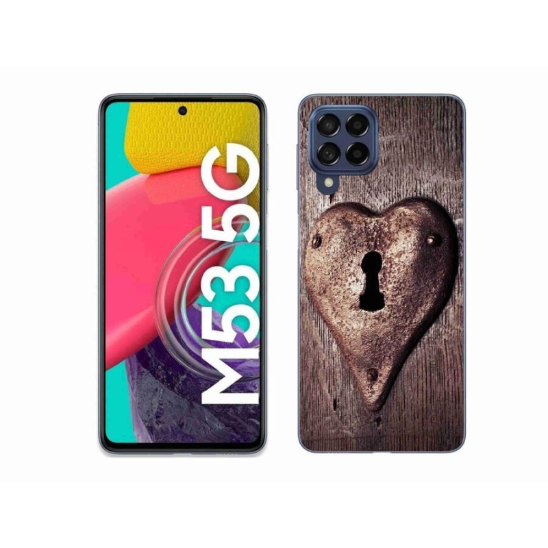Zselés borítás mmCase Samsung Galaxy M53 5G - szív alakú zár