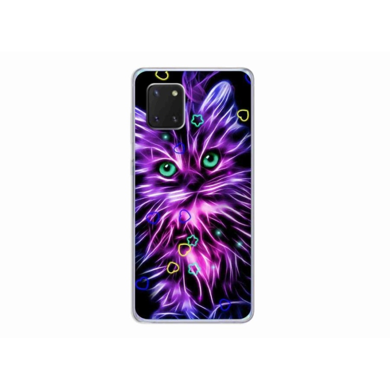 Zselés borítás mmCase Samsung Galaxy Note 10 Lite készülékhez - absztrakt macska