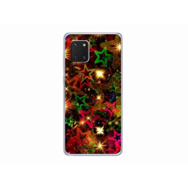 Zselés borítás mmCase Samsung Galaxy Note 10 Lite készülékhez - színes csillagok