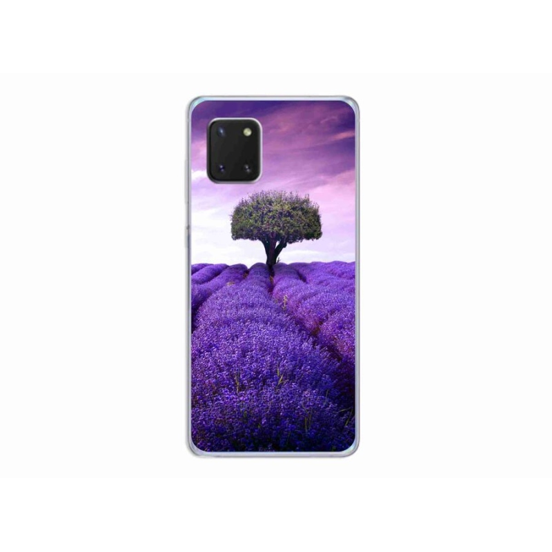 Zselés borítás mmCase Samsung Galaxy Note 10 Lite készülékhez - levendula rét