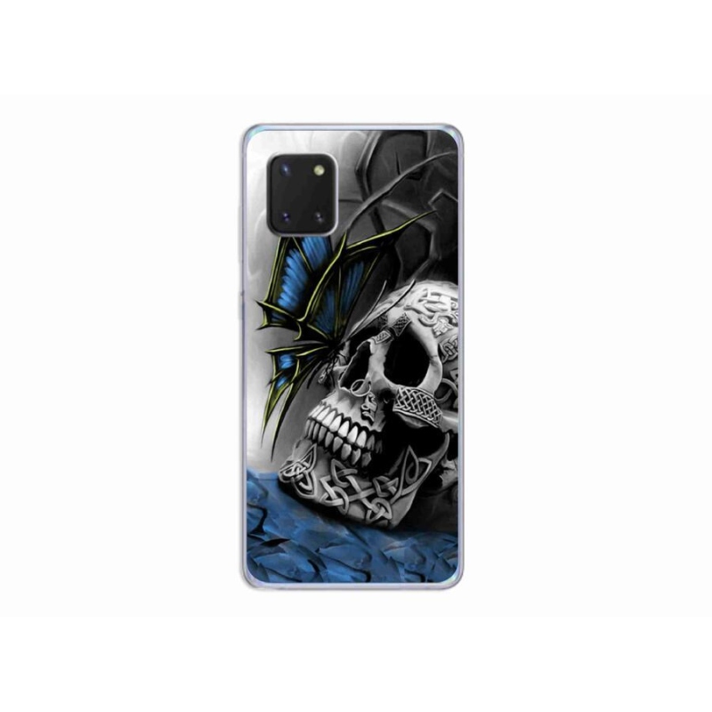 Gél borítás mmCase Samsung Galaxy Note 10 Lite készülékhez - pillangó és koponya