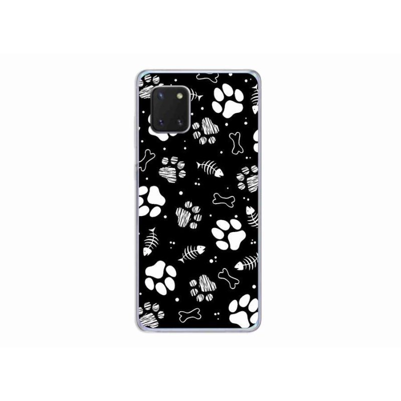 Zselés borítás mmCase Samsung Galaxy Note 10 Lite készülékhez - kutyamancsok