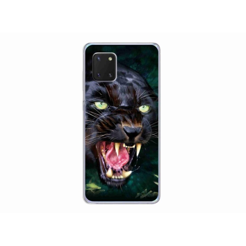 Zselés borítás mmCase Samsung Galaxy Note 10 Lite készülékhez - dühös fekete párduc