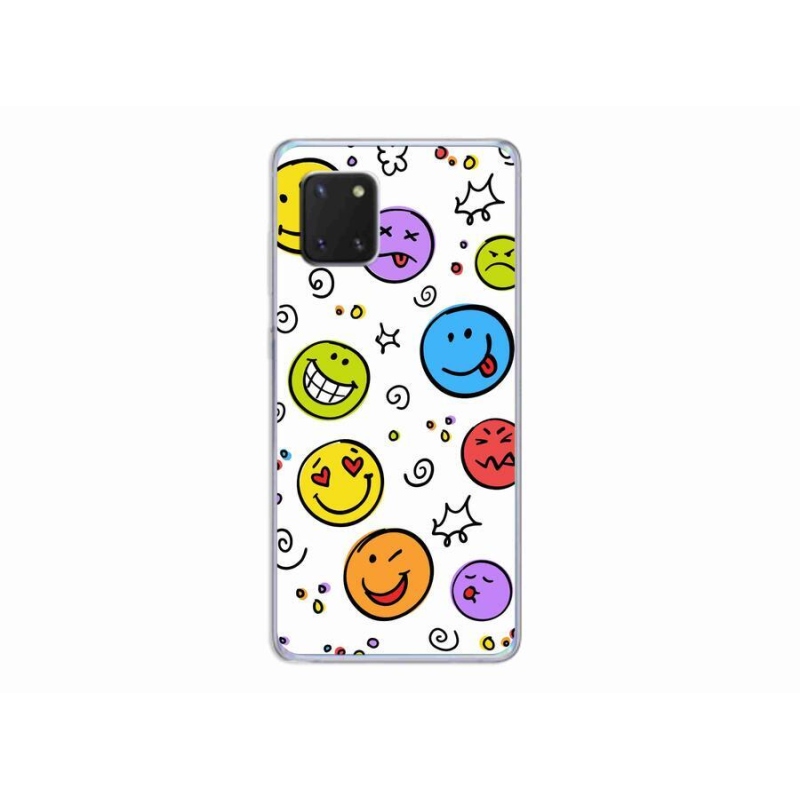 Gél borítás mmCase Samsung Galaxy Note 10 Lite készülékhez - smiley-k