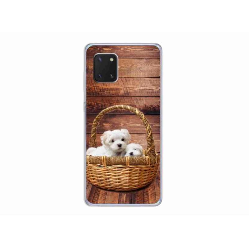 Gél borítás mmCase Samsung Galaxy Note 10 Lite készülékhez - kölyökkutyák