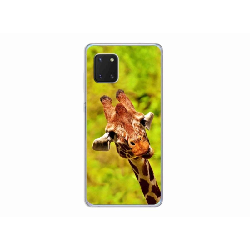 Zselés borítás mmCase Samsung Galaxy Note 10 Lite készülékhez - zsiráf