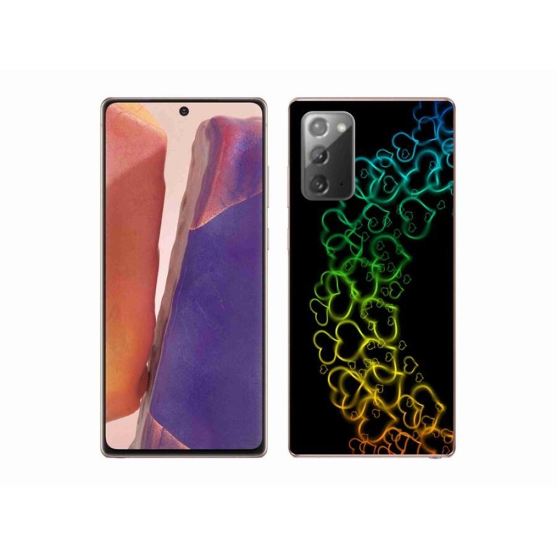 Zselés borítás mmCase Samsung Galaxy Note 20/Note 20 5G - színes szívek