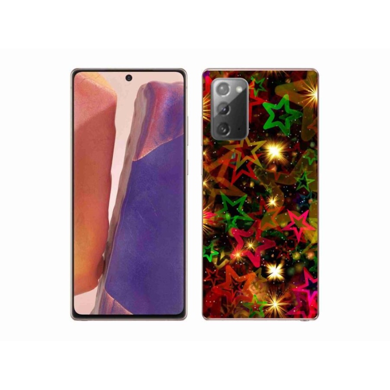 Zselés borítás mmCase Samsung Galaxy Note 20/Note 20 5G - színes csillagok