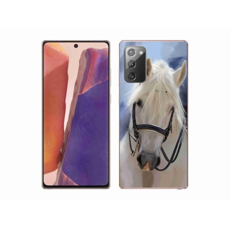 Zselés borítás mmCase Samsung Galaxy Note 20/Note 20 5G - fehér ló