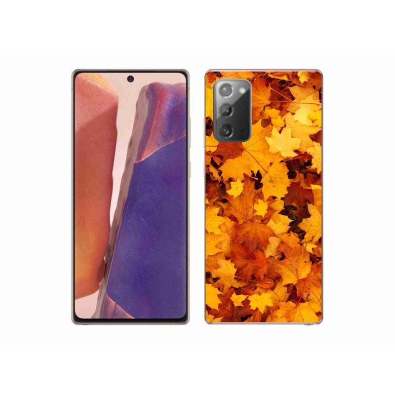 Zselés borítás mmCase Samsung Galaxy Note 20/Note 20 5G - juharlevelek