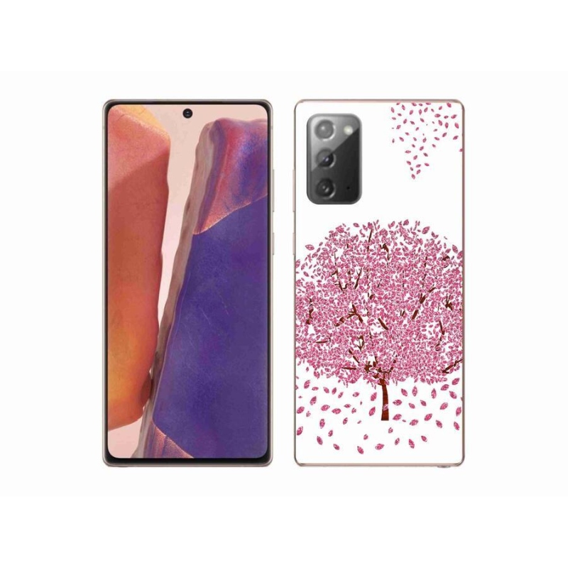 Zselés borító mmCase Samsung Galaxy Note 20/Note 20 5G - rajzfilmfa levelekkel