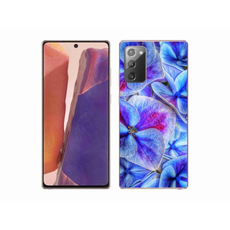 Gél védőhuzat mmCase Samsung Galaxy Note 20/Note 20 5G - kék virágok 1