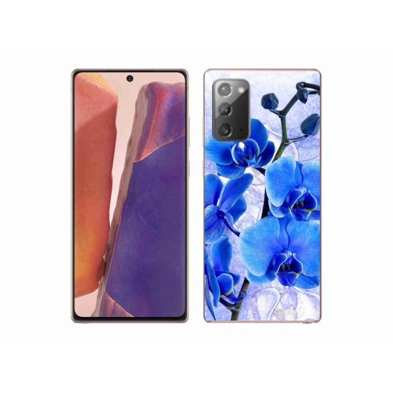 Gél védőhuzat mmCase Samsung Galaxy Note 20/Note 20 5G - kék virágok