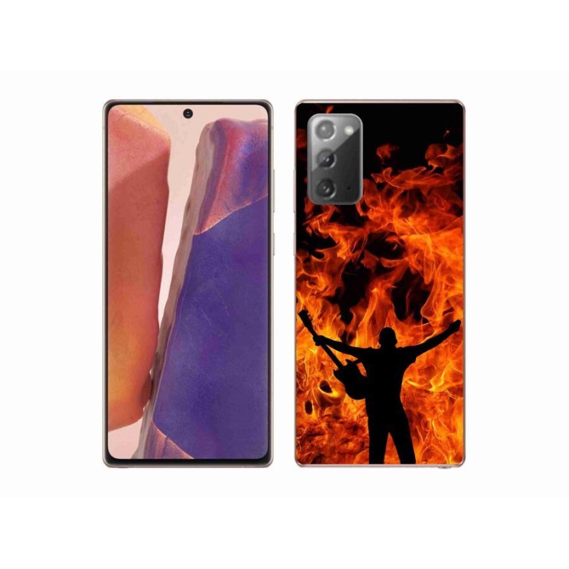 Gél borító mmCase a Samsung Galaxy Note 20/Note 20 5G - zenész és tűz