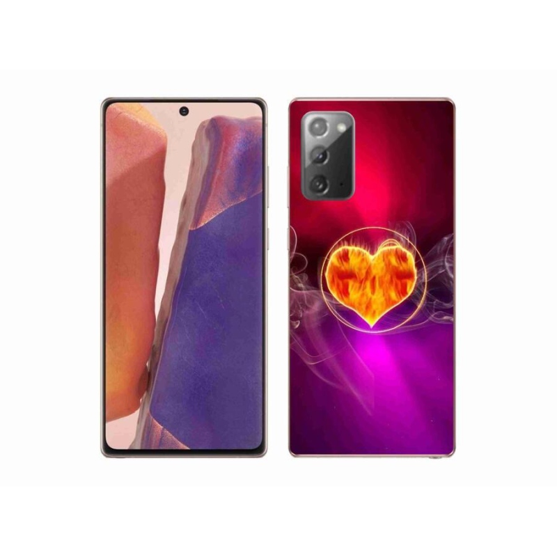 Zselés borítás mmCase Samsung Galaxy Note 20/Note 20 5G - tüzes szív