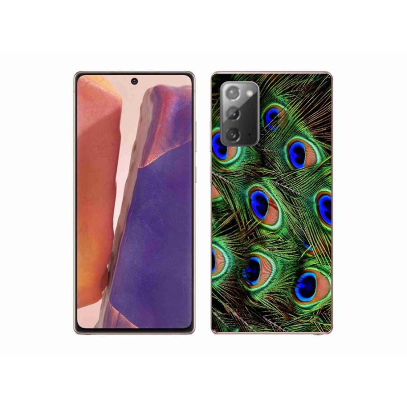 Zselés borítás mmCase Samsung Galaxy Note 20/Note 20 5G - pávatoll